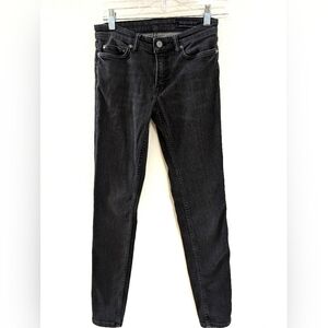 All Saints Mast Skinny Jeans Black 26 Moto